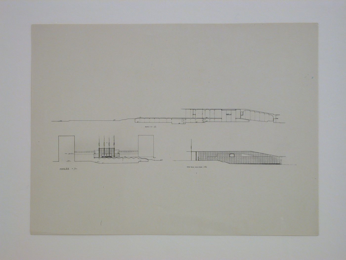 Photograph of sections for the Building of Industry, Sverdlovsk, Soviet Union (now Ekaterinburg, Russia)