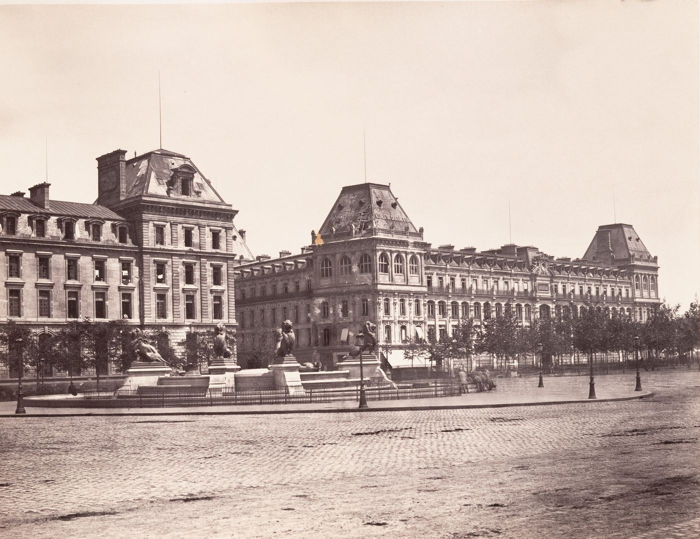 Plate from album ''Buildings, parks and streets of Paris, Versailles and environs, France''