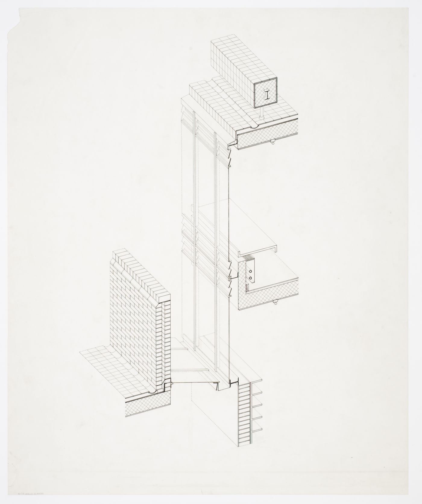 History Faculty Building, University of Cambridge, Cambridge, England: axonometric