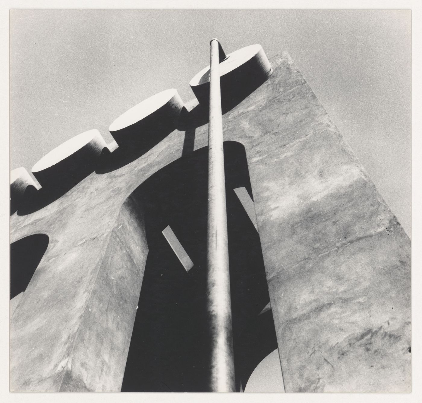 Detail view of a water storage structure, Chandigarh, India