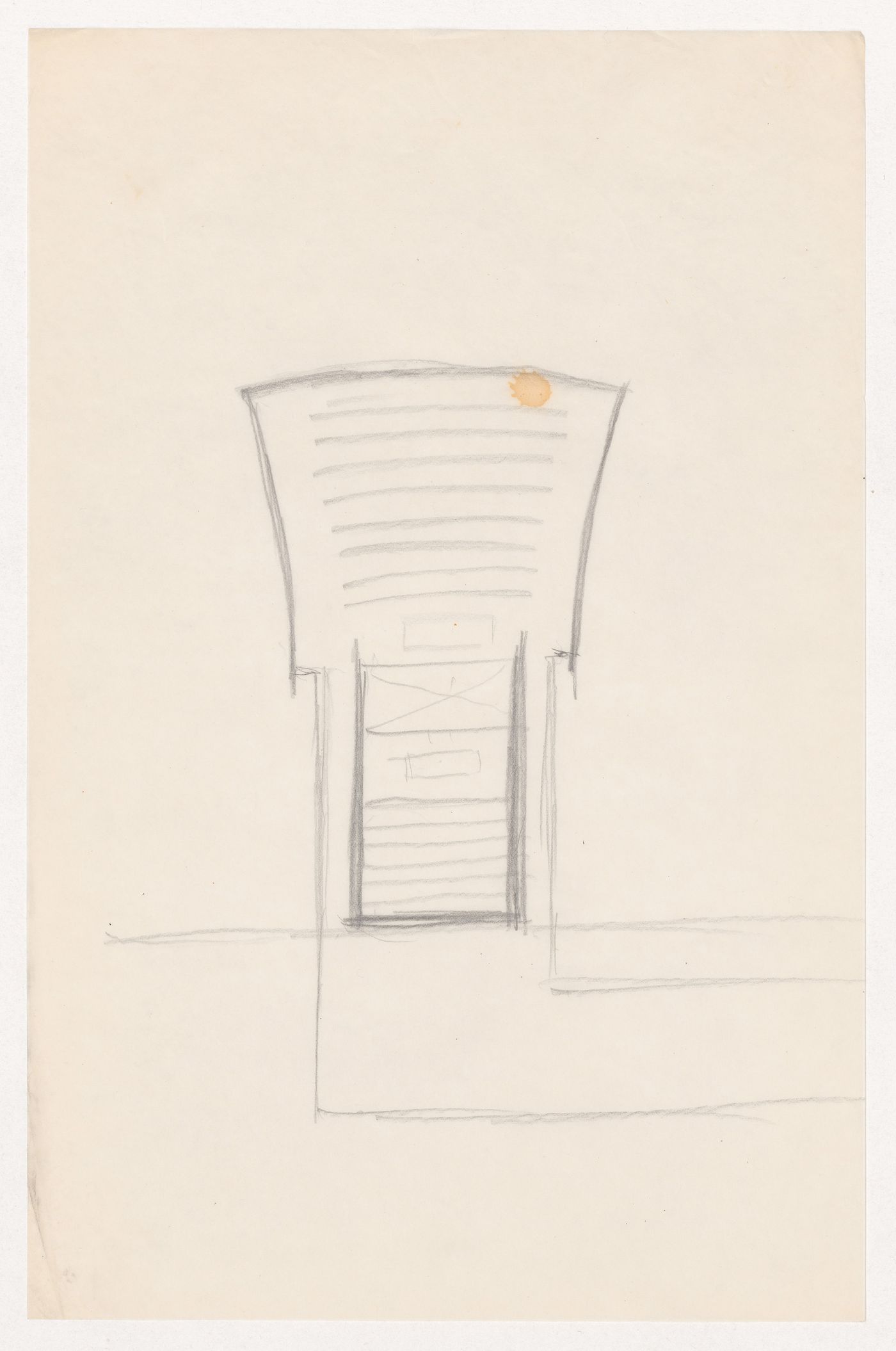Sketch plan for an auditorium for Illinois Institute of Technology