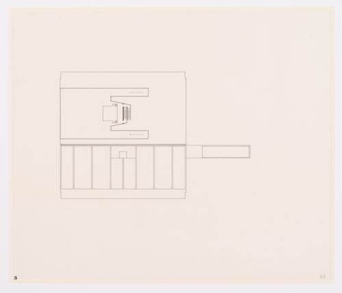 Floor plan for the Museum of Knowledge, in Sector 1, in Chandigarh, India