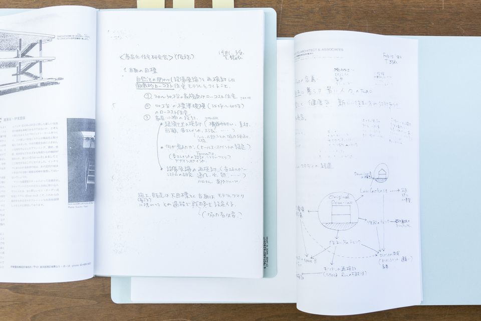 Commodified Housing Research Group, notes for the Dom-ino Project, 1981