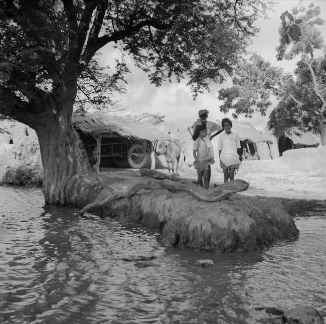 A village near the site selected for Chandigarh