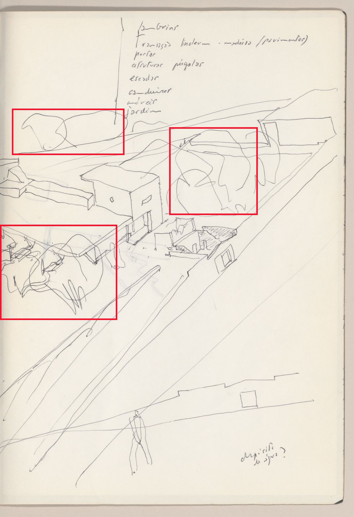 Alvaro Siza, Page from sketchbook
