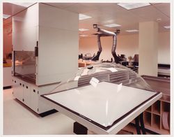 Gabor Szilasi, February 1989. View of conservation laboratory