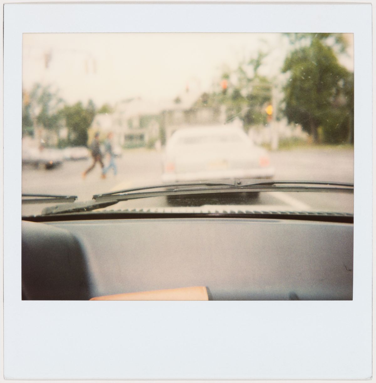 Aldo Rossi. View of a street from a car windshield, United States, 1980s–1990s.