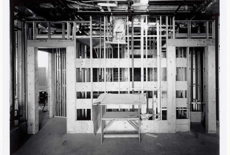 Clara Gutsche. Interior view of the Director’s office, Shaughnessy House under renovation