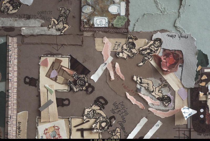 Models of living scenarios developed by students in the studio Architecture 101: Social and Behavioral Factors in Design at the College of Environmental Design, U.C. Berkeley (ca. 1978)