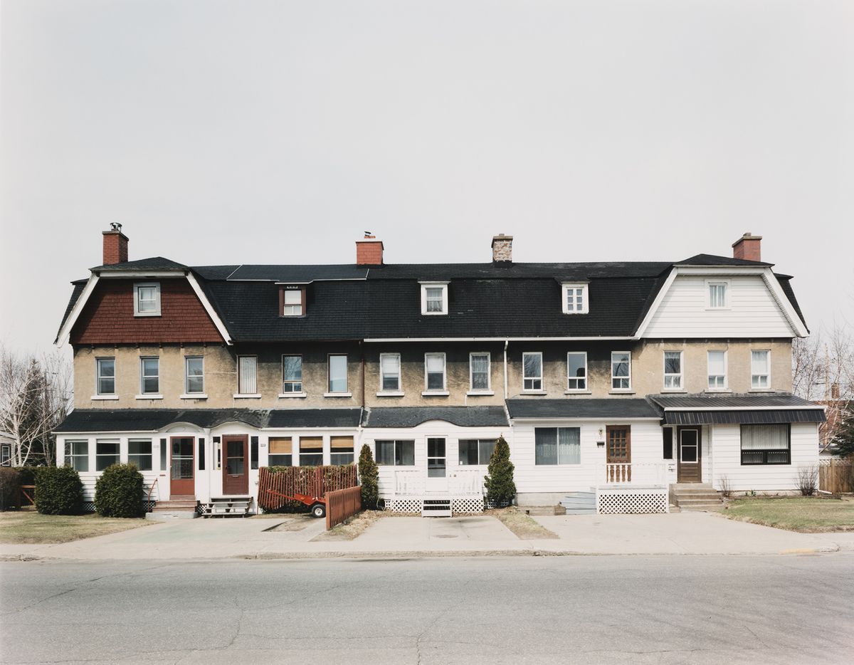 Gabor Szilasi. Row of five houses on avenue George, Shawinigan. 1995.