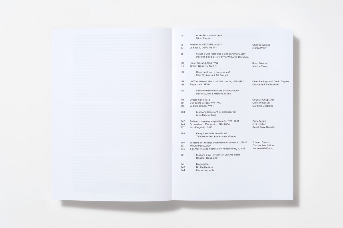 Mirko Zardini, Lev Bratishenko, Christian Lange, Jap Sam Books, Le temps presse table des matières