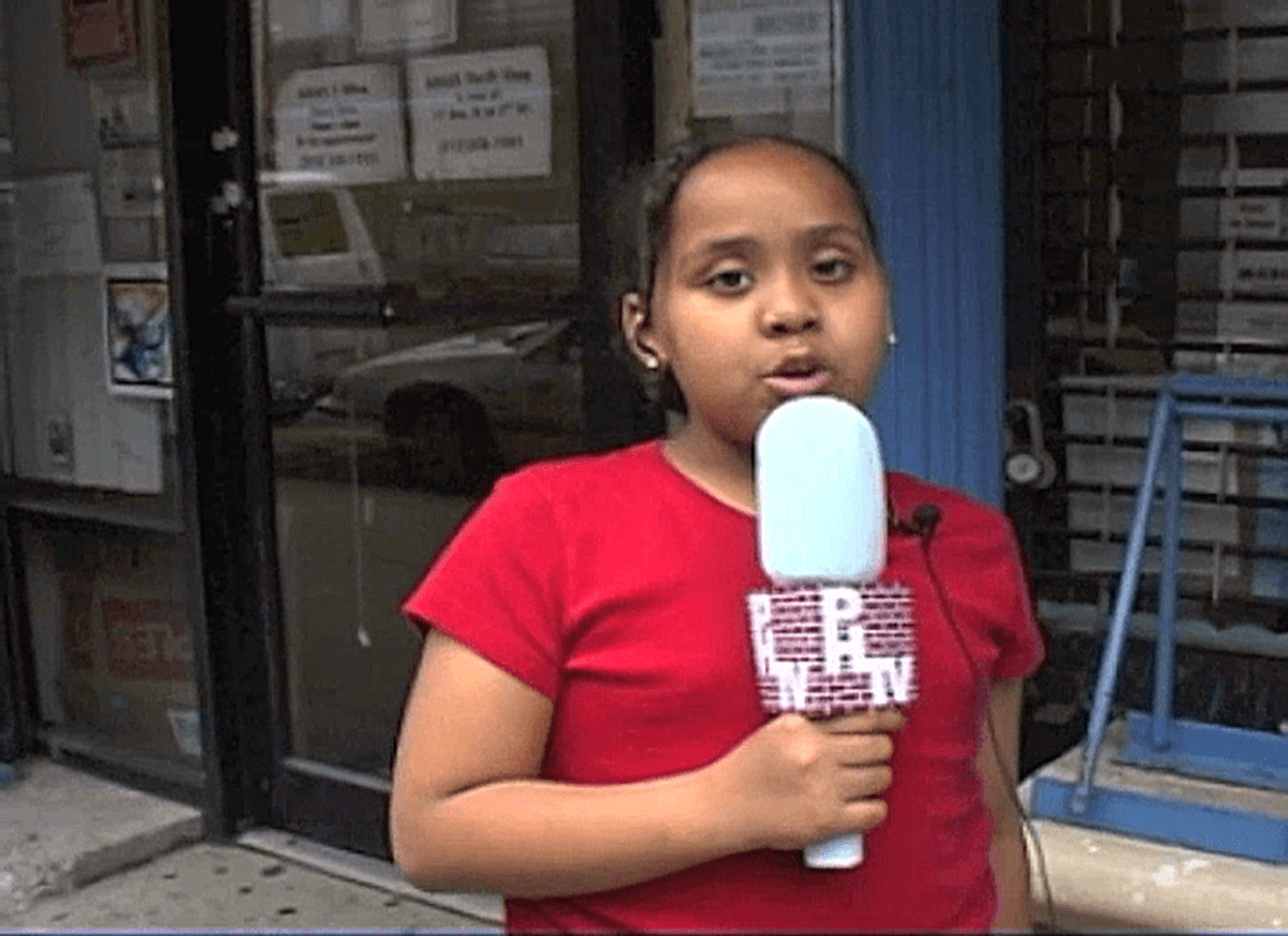 Andrea Meller, Damon Rich, Rosten Woo & the Center for Urban Pedagogy (CUP). Image from “PHTV : What’s Up With Public Housing?”, a video produced by CUP 2004. On view in _The Other Architect_.