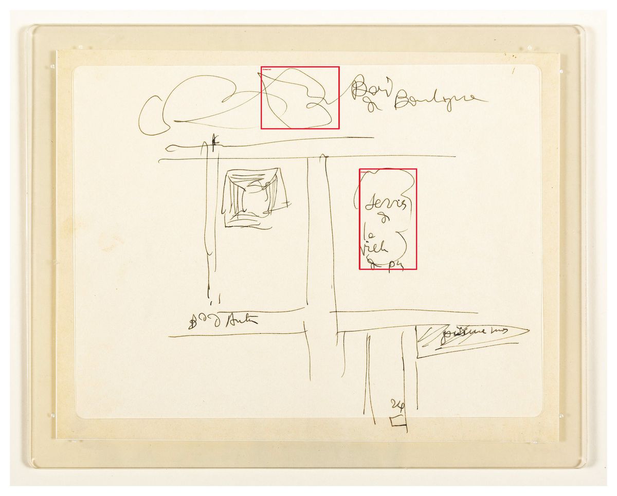 Le Corbusier, site plan for Roland Garros Stadium