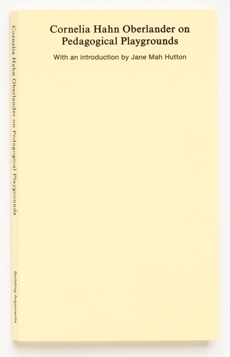 Cover of Cornelia Hahn Oberlander on Pedagogical Playgrounds