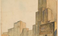 Boris Mikhailovich Iofan, architect, Project for the People's Commissariat for Heavy Industry, Moscow: perspective