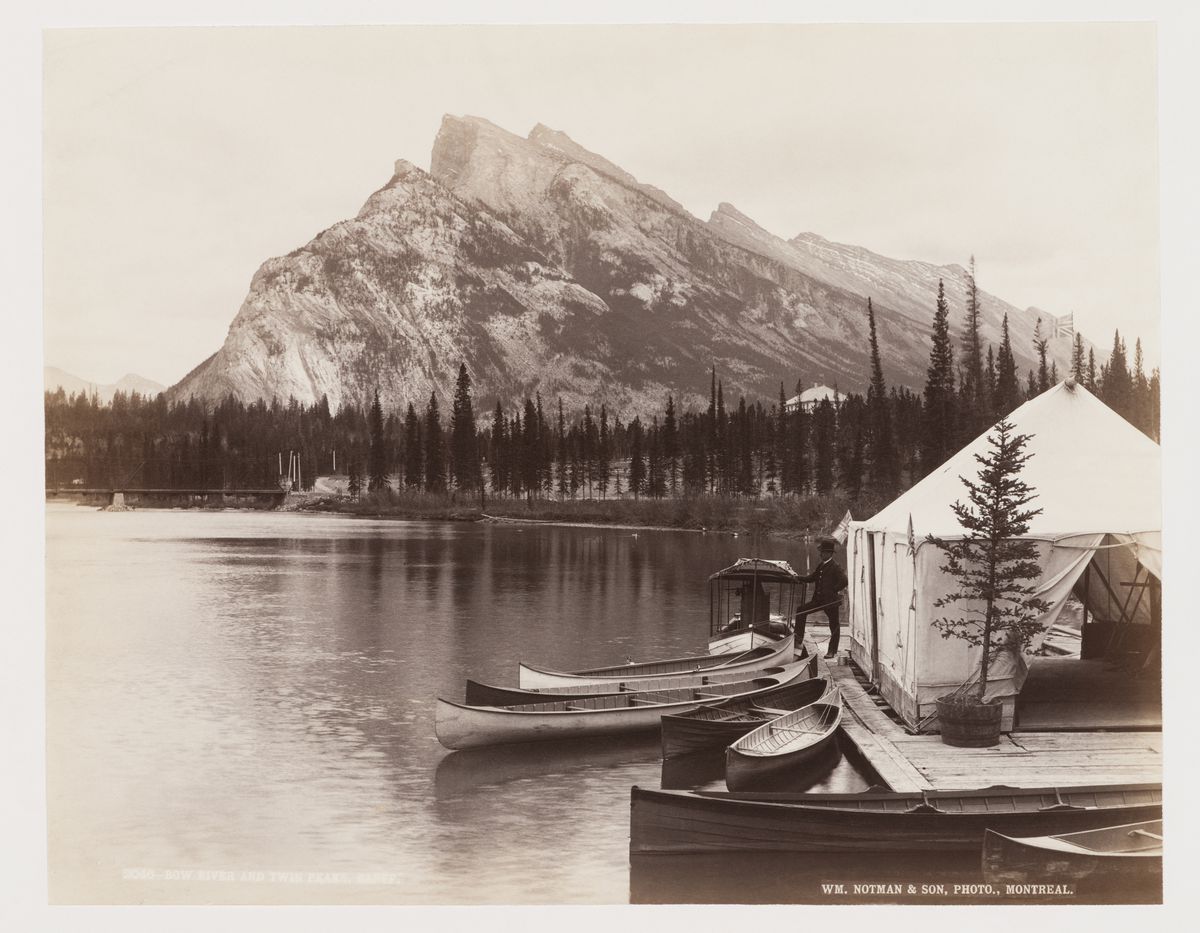 William Notman & Son. _Bow River and Twin Peaks