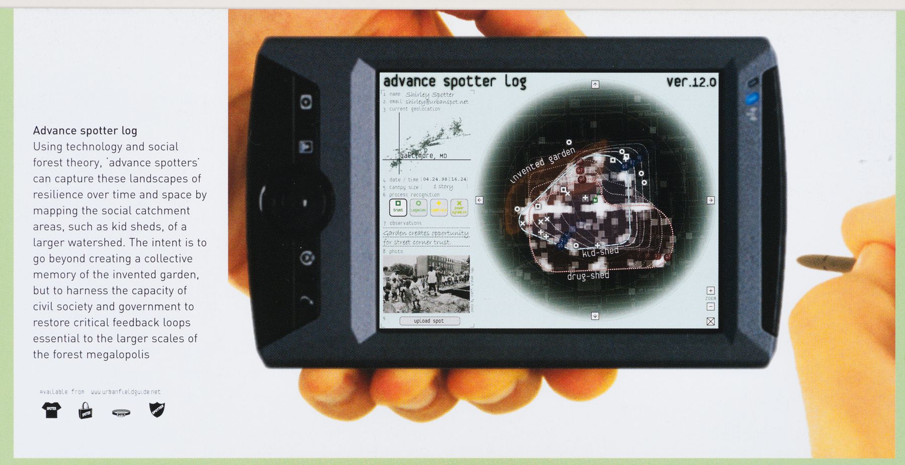 Advance spotter log, from <i>Architectural Design: Sensing the 21st Century City</i>. Volume 75, Issue 6, page 31