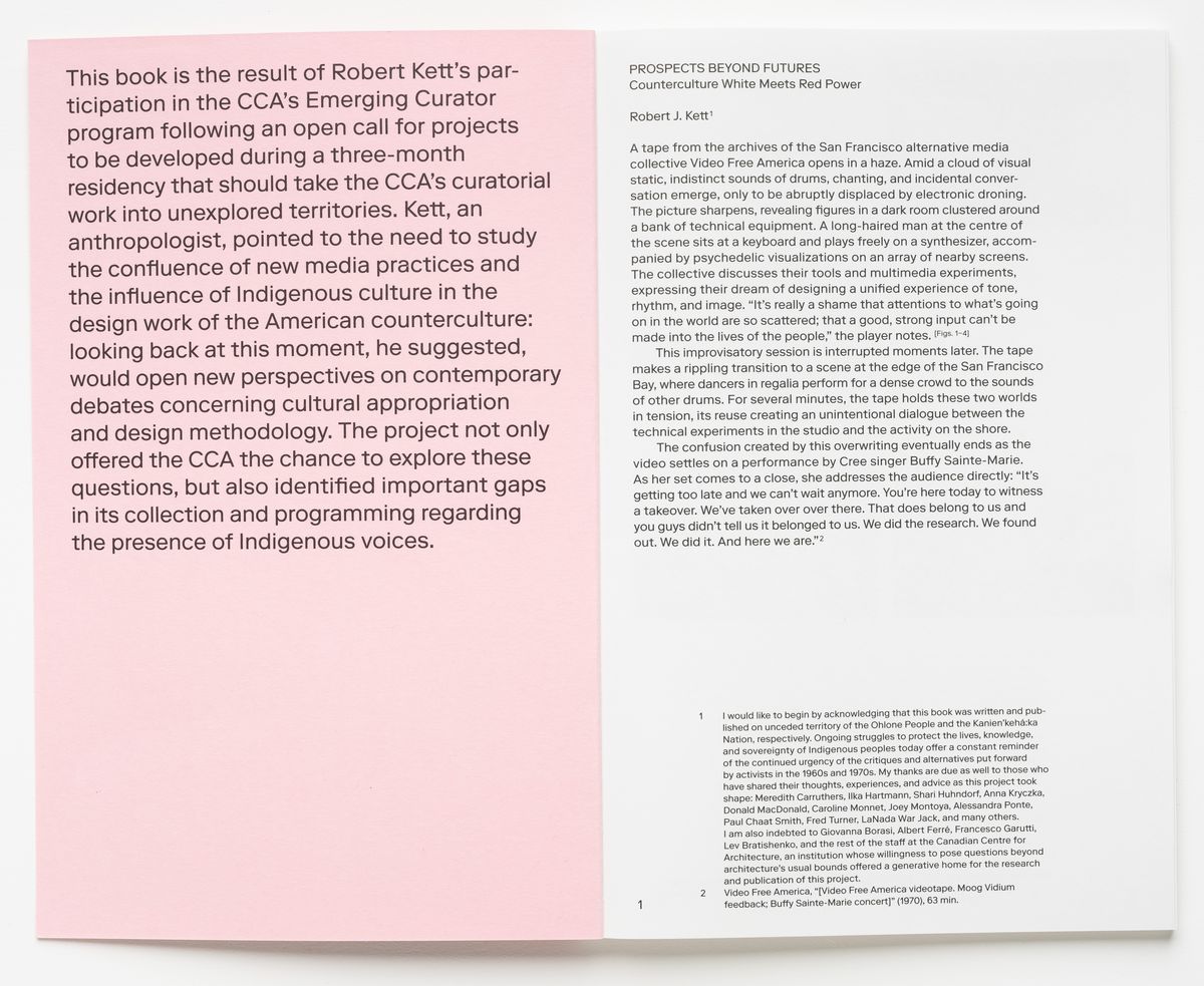 Robert Kett, *Prospects Beyond Futures: Counterculture White Meets Red Power*, from the series CCA Singles