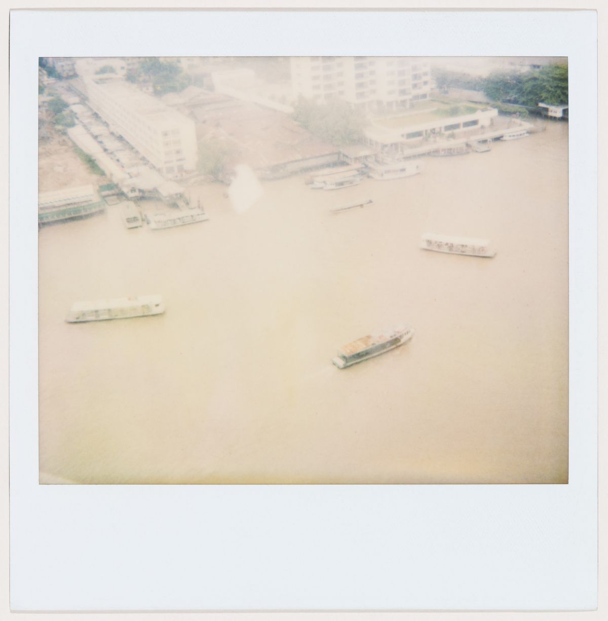 Aldo Rossi. Boats in a river, Bangkok, Thailand, between April and September 1990.