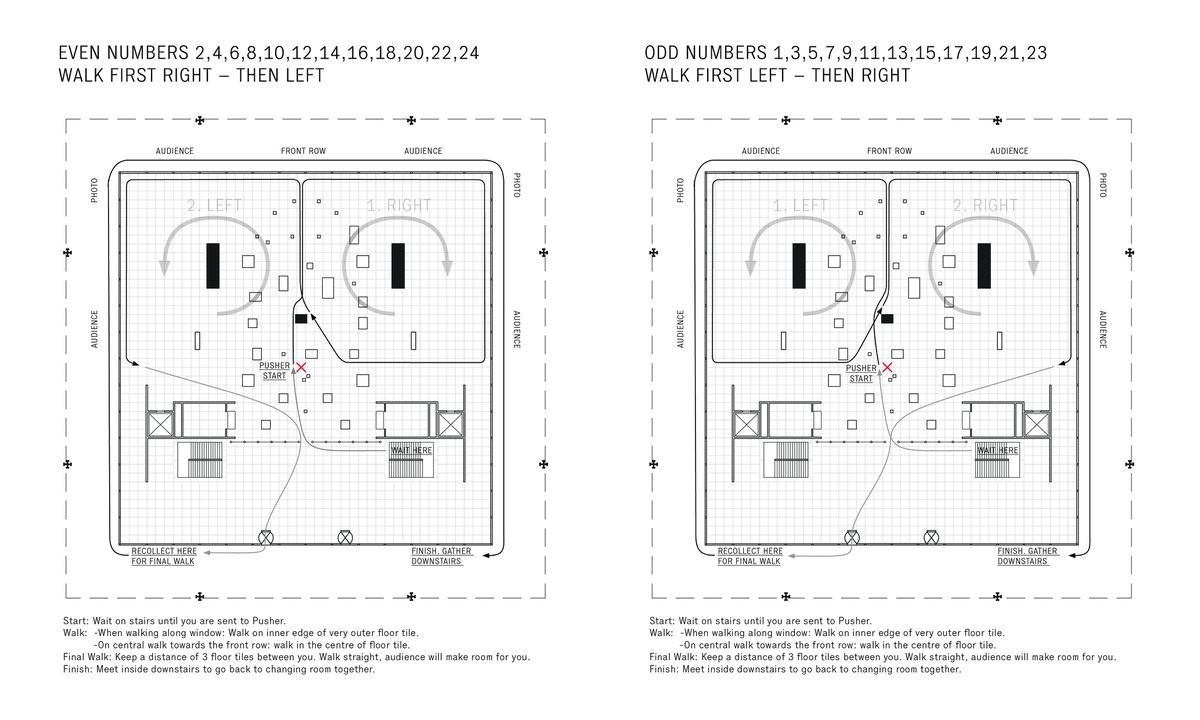 Perret Schaad SS14 collection presentation at Neue Nationalgalerie Berlin, 2013