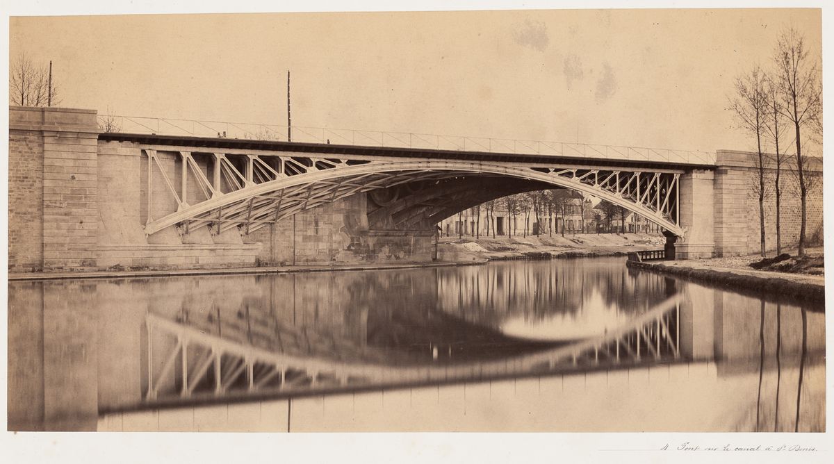 Pont sur le canal à Saint-Denis, 1858-1859