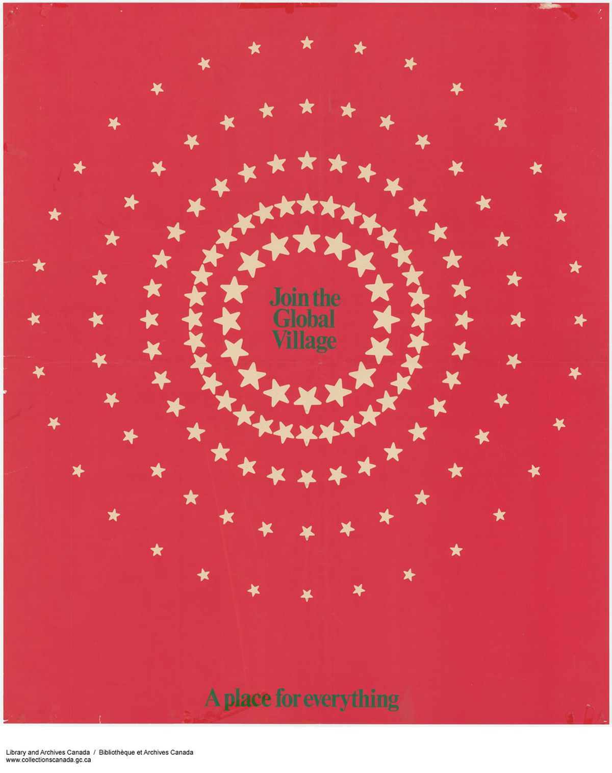 Affiche des archives personnelles de Marshall McLuhan. Bibliothèque et Archives Canada