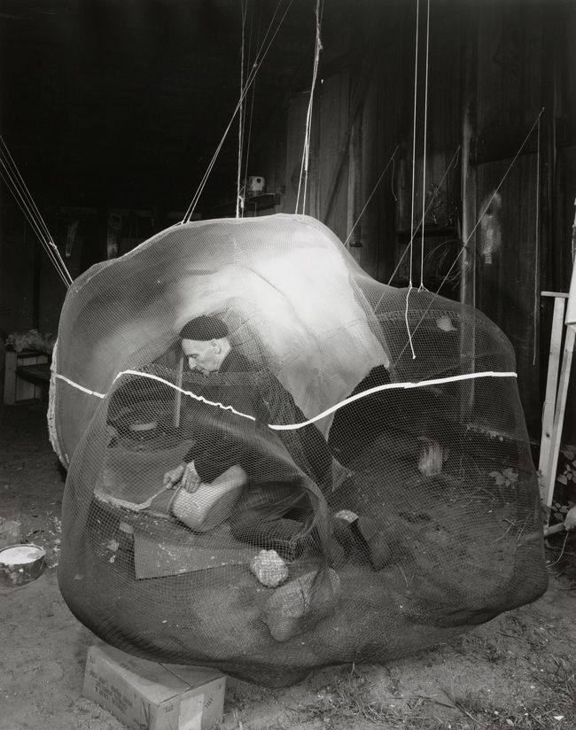 portrait of Frederick Kiesler at work