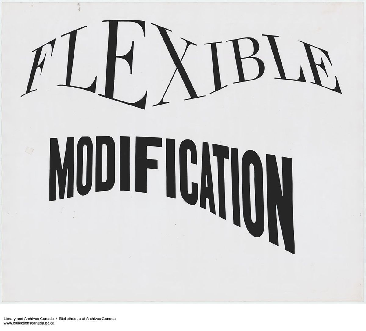 Affiche des archives personnelles de Marshall McLuhan. Bibliothèque et Archives Canada