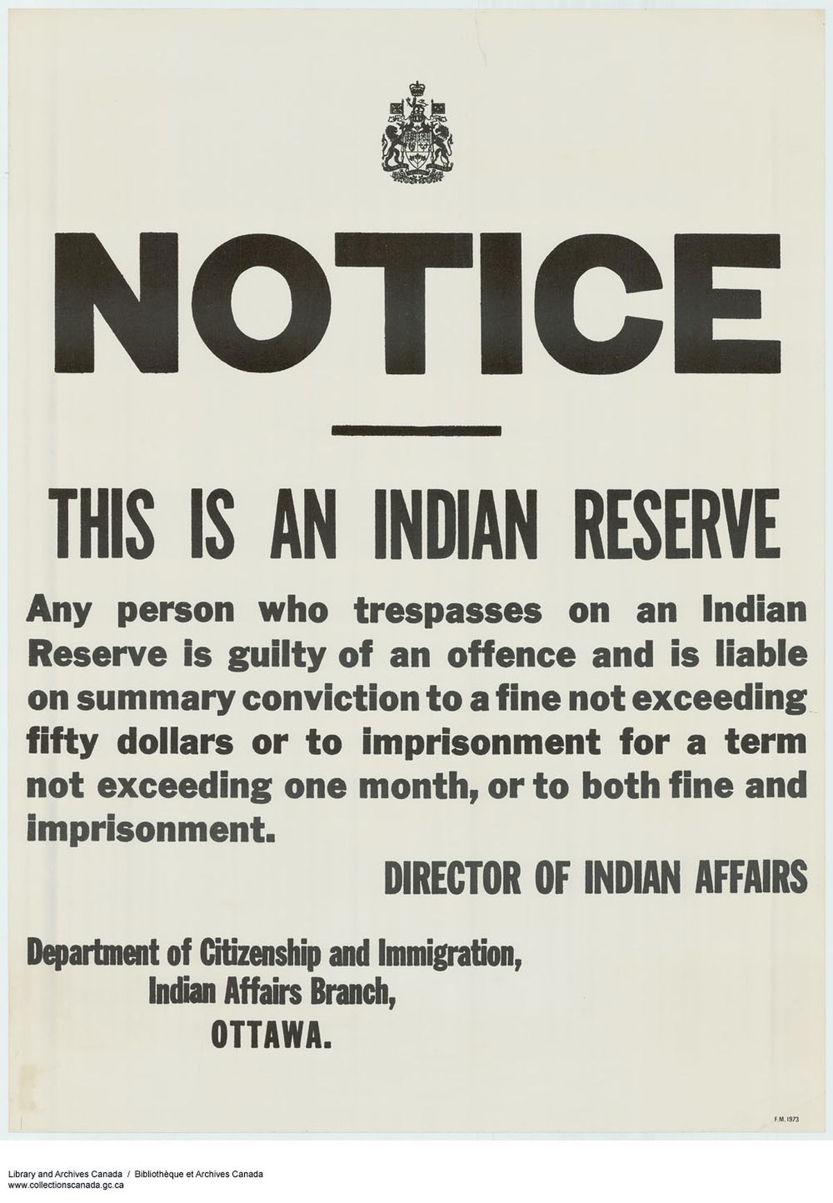 Affiche des archives personnelles de Marshall McLuhan. Bibliothèque et Archives Canada